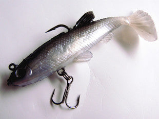 Black and white sea bass killer fish T soft package lead fish fish 14 grams 8 cm lures perch designed to kill soft bait