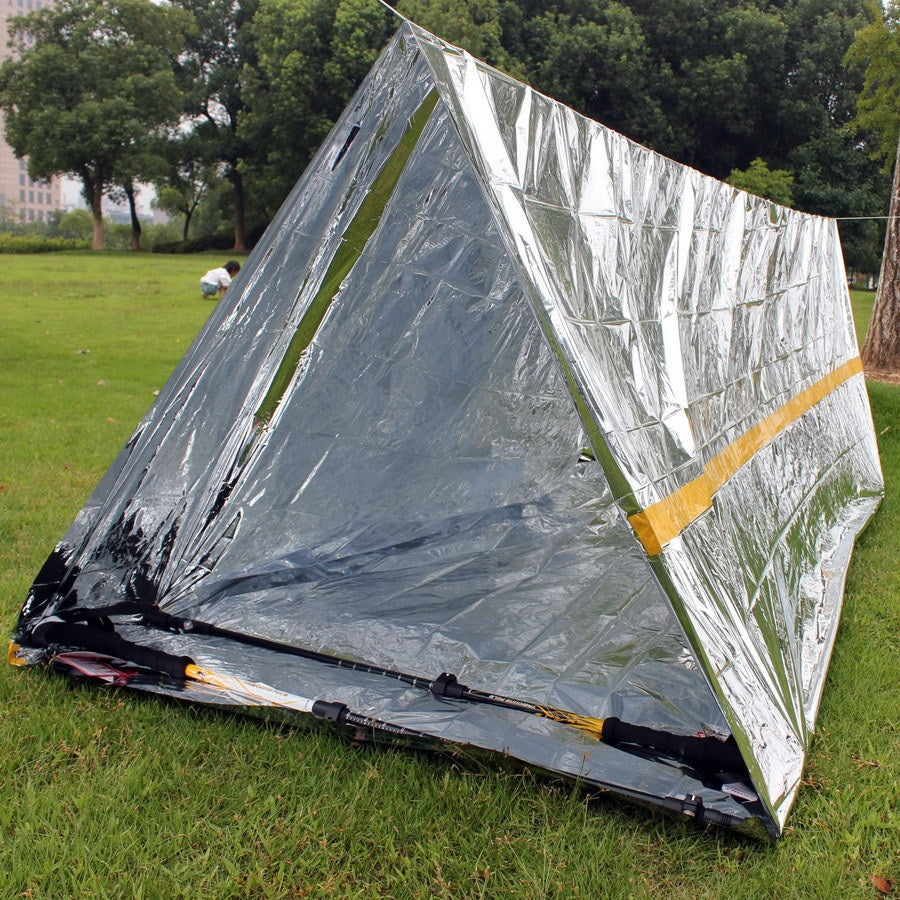 Sac de couchage d'urgence pour tente de randonnée en plein air