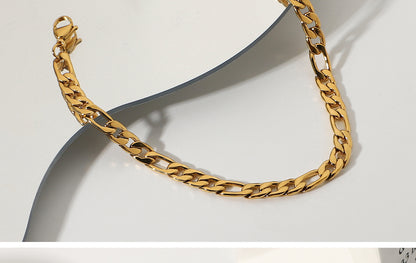 Fashion 18K Gold Plated Stainless Steel Anklets