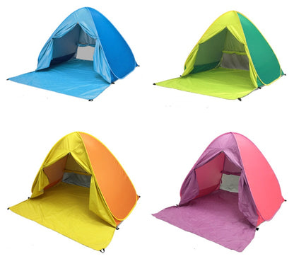 Sunscreen Shelter Tent Anti-UV Pop Up Beach Canopy Outdoor Camping Hiking Tent Travelling Easy Carrying Portable Parts