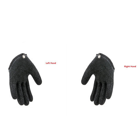 Gants de pêche antidérapants pour protéger les mains des éraflures et des perforations - Gants de chasse en latex pour pêcheur professionnel - Gauche et droite