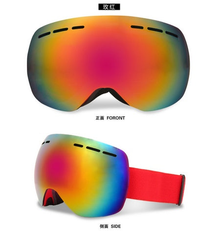 Lunettes de ski, lunettes de snowboard pour sports de neige d'hiver avec protection UV antibuée pour hommes, femmes, jeunes, motoneige, ski, patinage