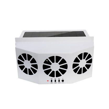 Ventilateur de voiture Fenêtre solaire Alimenté par le soleil Voiture Auto Ventilation Cool Système de refroidissement Radiateur Ventilateur Ventilateur de refroidissement Économie d'énergie Style de voiture Refroidisseur