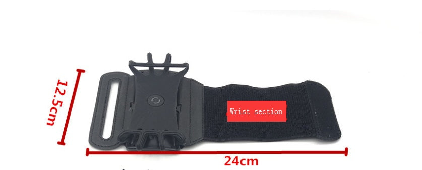 Detachable Mobile Phone Holder 360-degree Rotating Movement Arm Strap