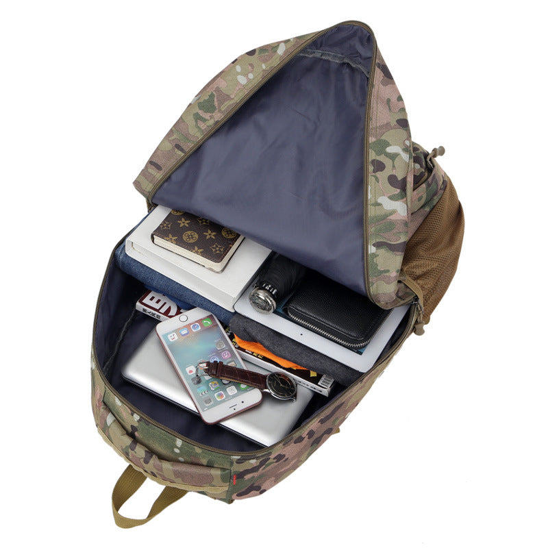 Outdoor mountaineering bag travel backpack camouflage