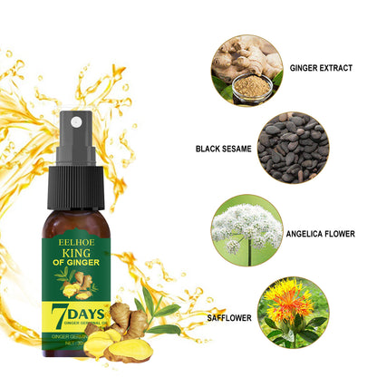 EELHOE Foreign Trade Cross-border Ginger Nutrition Spray Ginger Hair Root Spray Moisturizing Hair Hair Care Spray Spray