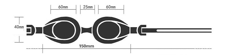 Lunettes de natation étanches et antibuée