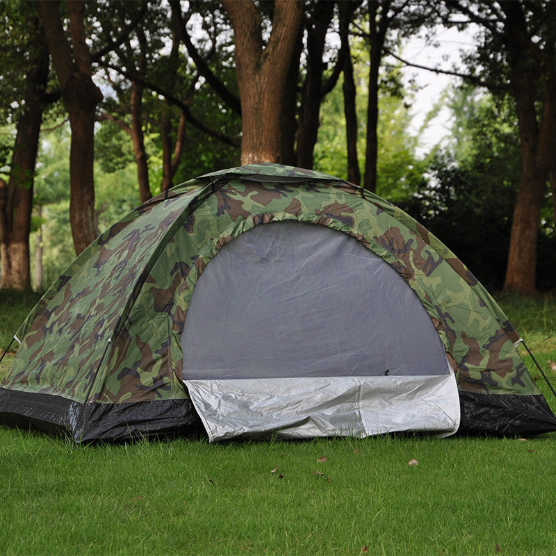 Tente de camping en plein air à double camouflage