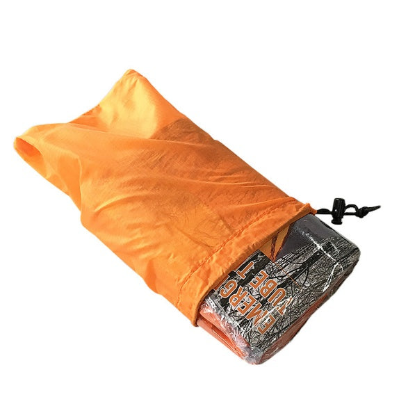 Sac de couchage d'urgence coupe-vent et résistant au froid avec isolation thermique en film d'aluminium PE