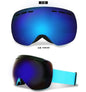 Lunettes de ski, lunettes de snowboard pour sports de neige d'hiver avec protection UV antibuée pour hommes, femmes, jeunes, motoneige, ski, patinage