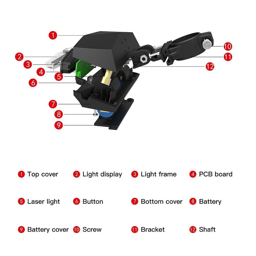 Feu arrière sans fil à LED intelligent 