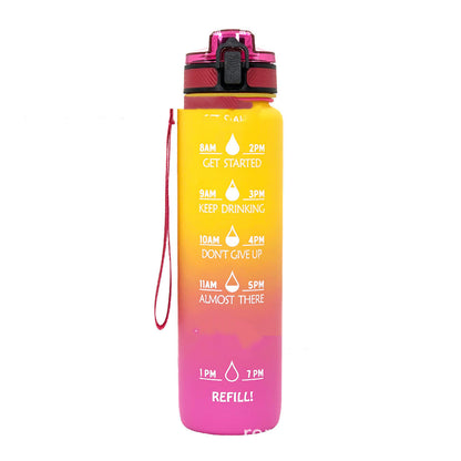 Sports Frosted Gradient Water Bottle