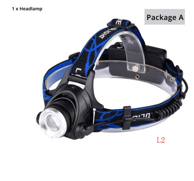 USB Charging Built-in Smart Sensor Head-mounted Outdoor Fishing Headlight