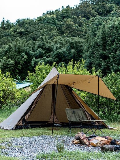 Tente cheminée de camping extérieure imperméable