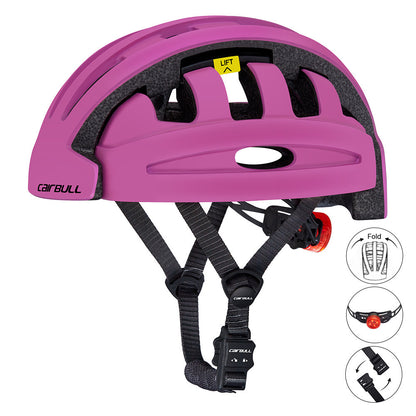 Folding cycling helmet