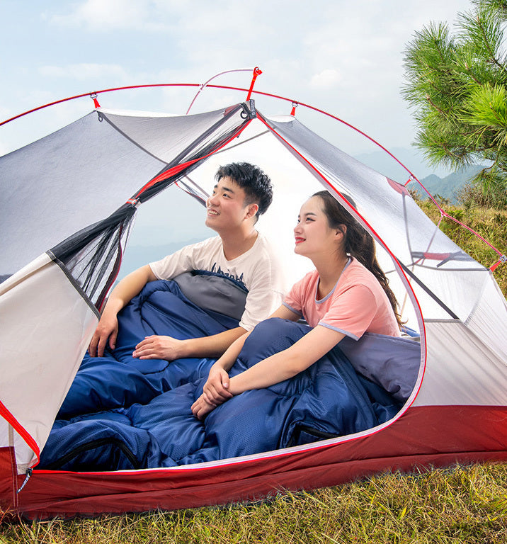 Sac de couchage chaud et portable pour camping en plein air