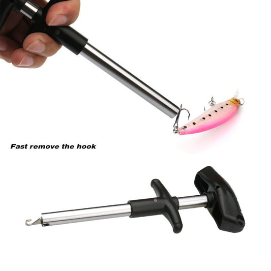 Portable T-type hook remover