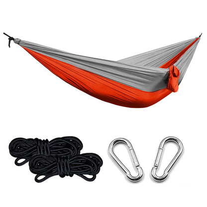 Ultralight Outdoor Camping Nylon Hammock Sleep Swing Tree Bed Garden Furniture Hanging Double Hammock Chair Hangmat