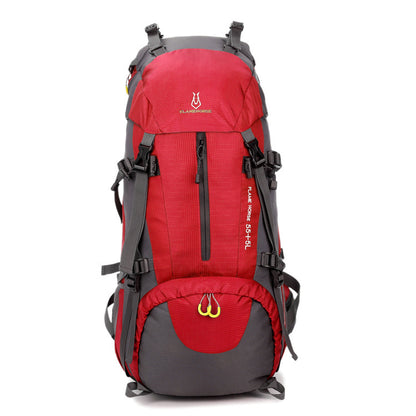 Sac à dos de camping sauvage en nylon imperméable pour sports de plein air, sac d'alpinisme 60L imperméable en gros