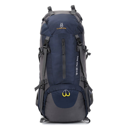 Sac à dos de camping sauvage en nylon imperméable pour sports de plein air, sac d'alpinisme 60L imperméable en gros