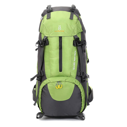 Sac à dos de camping sauvage en nylon imperméable pour sports de plein air, sac d'alpinisme 60L imperméable en gros