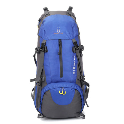 Sac à dos de camping sauvage en nylon imperméable pour sports de plein air, sac d'alpinisme 60L imperméable en gros