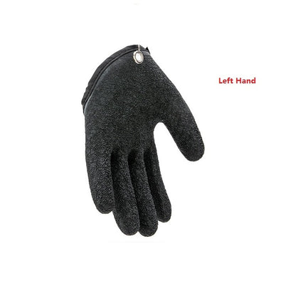 Gants de pêche antidérapants pour protéger les mains des éraflures et des perforations - Gants de chasse en latex pour pêcheur professionnel - Gauche et droite