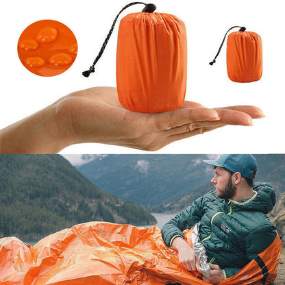 Sac de couchage d'urgence réutilisable, thermique et imperméable, pour la survie