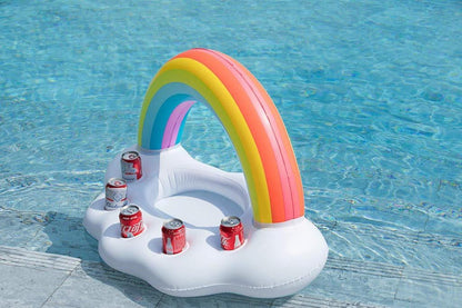 Flotteur gonflable arc-en-ciel Gay Pride pour piscine