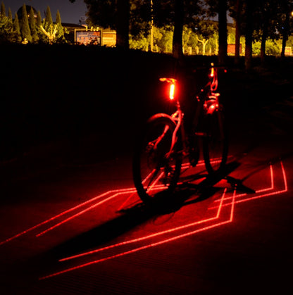 Feu arrière de vélo, feu arrière laser