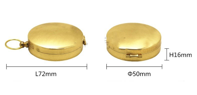 Boussole à bascule en métal, boussole d'extérieur, montre de poche, boussole en cuivre