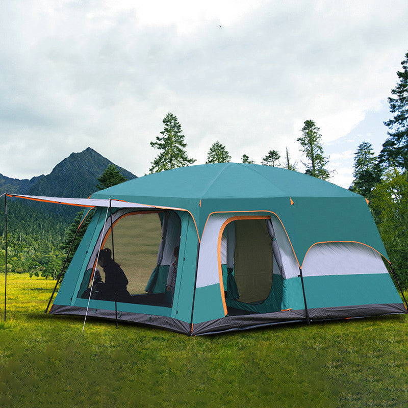 Villa de luxe portable de camping résistante à la pluie et épaissie pour plusieurs personnes