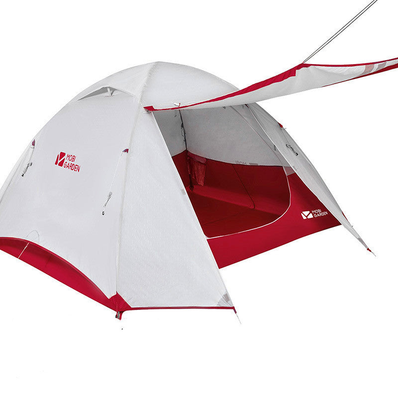 Tente de camping à double pont trois saisons en alliage d'aluminium coupe-vent et imperméable pour camping d'alpinisme