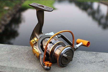 10-axis metal head reel fishing reel metal handle fishing tackle