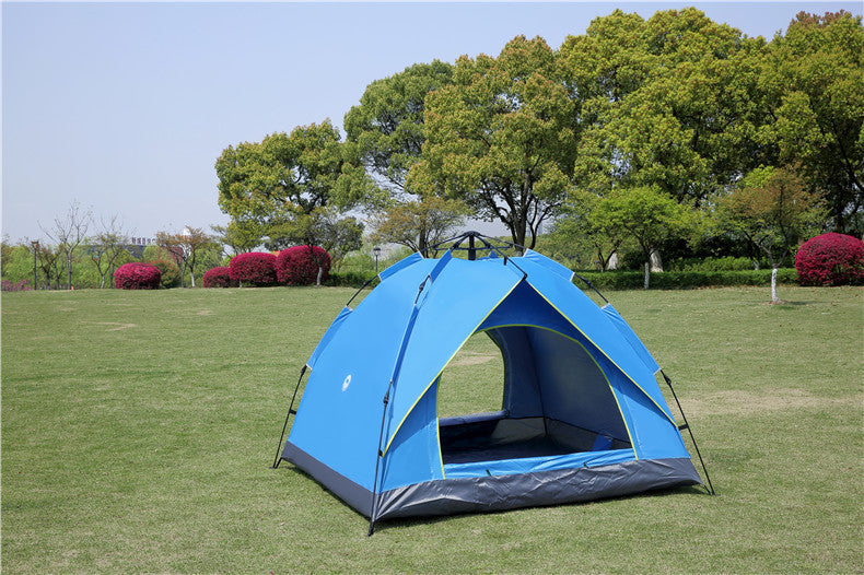 Tente de camping à ressort automatique à ouverture rapide et protection solaire contre la pluie