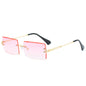 Fashion New Rimless Cut Edge Square Sunglasses