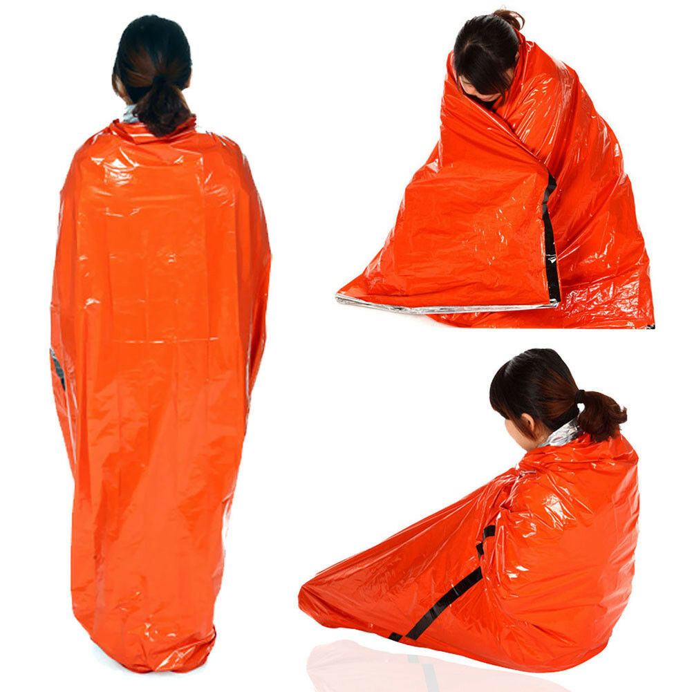 Sac de couchage d'urgence réutilisable, thermique et imperméable, pour la survie