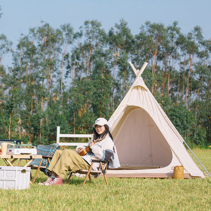 Tente d'intérieur en tissu Oxford imperméable à la pluie pour camping Pyramid