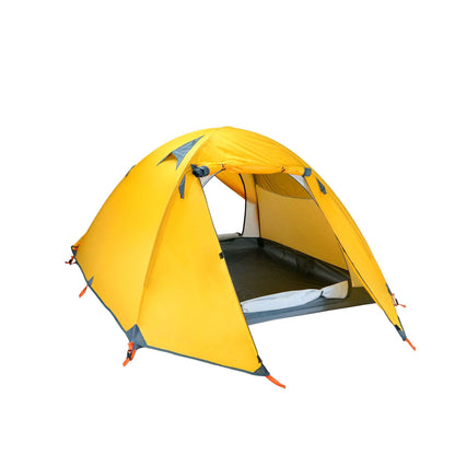 Tente de camping à poteaux en aluminium triple, double et double porte