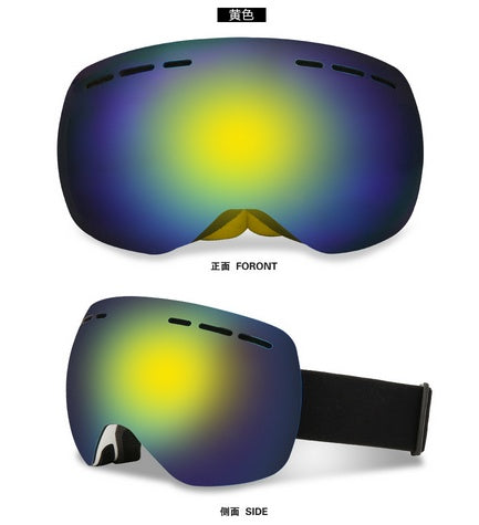 Lunettes de ski, lunettes de snowboard pour sports de neige d'hiver avec protection UV antibuée pour hommes, femmes, jeunes, motoneige, ski, patinage