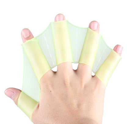 1 Pair Unisex Frog Type Swimming Girdles Hand Flippers Palm Webbed Gloves Paddle