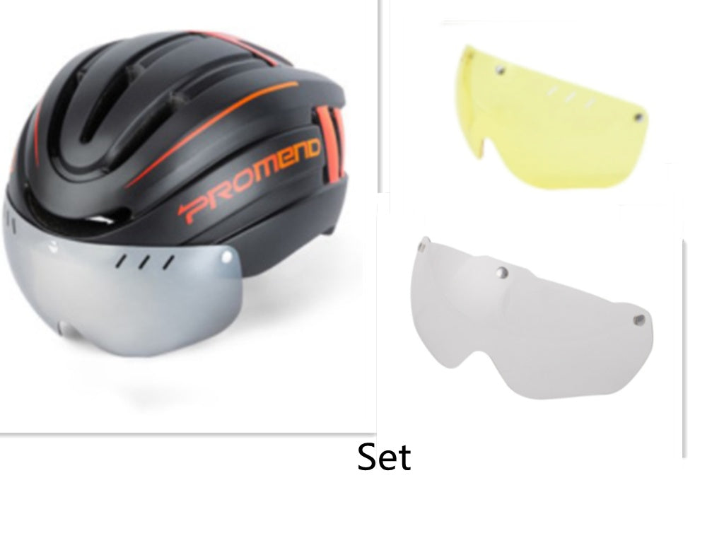 Casque de vélo de montagne et casque moulé intégral avec voyant d'avertissement LED Équipement de conduite en montagne