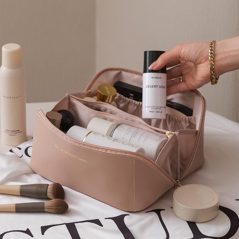 Trousse de rangement de maquillage de voyage de grande capacité