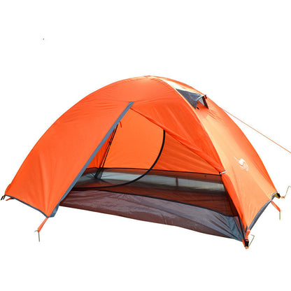 Tente de camping double protection solaire en plein air 