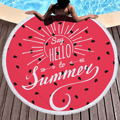 Printed beach towel microfiber bath towel beach cushion