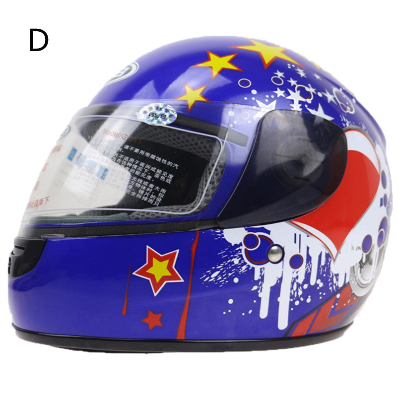 Casque de kart pour enfants Tête de moto pour enfants