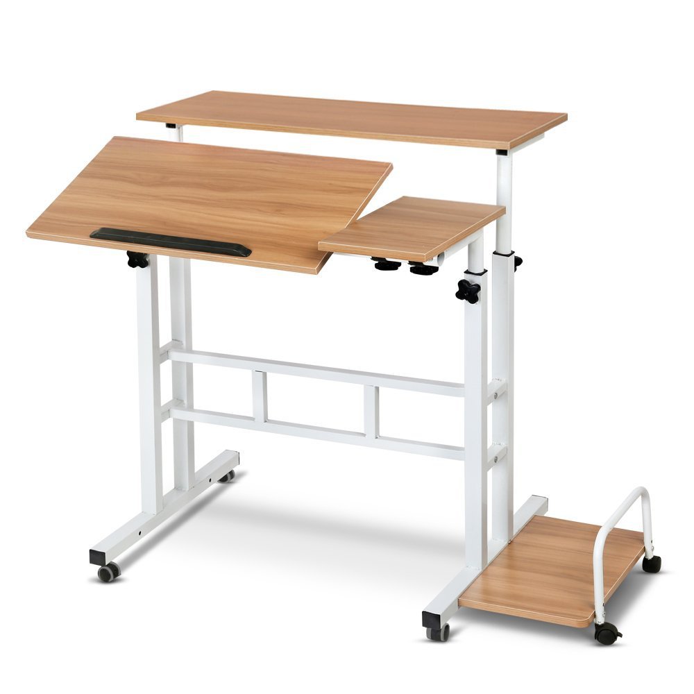 Bureau pliable pour ordinateur portable, table de chevet pour chambre à coucher, petite table simple