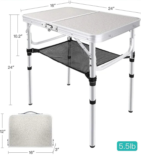 Table de Camping Pliante Double