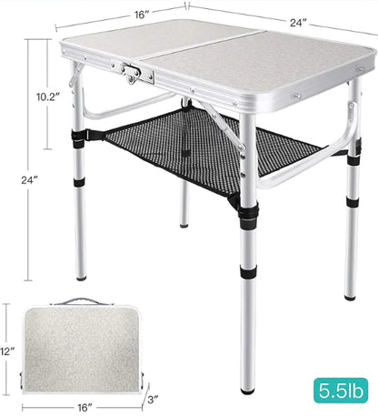 Table de Camping Pliante Double