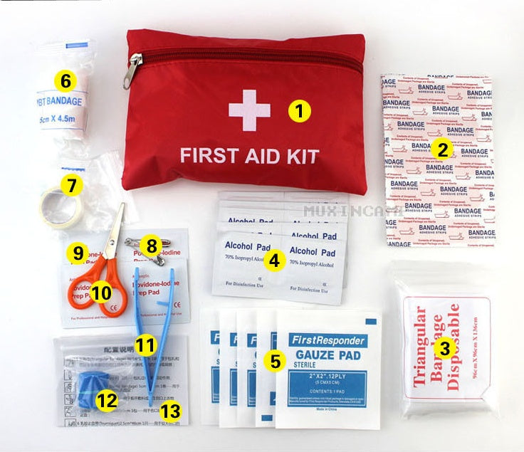 Trousse de premiers secours pour l'extérieur